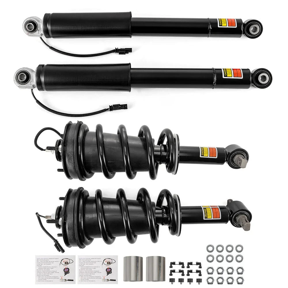 Front & Rear Shock Strut Set for GMC Sierra 1500 Denali (2015–2018) 84977478 22953019