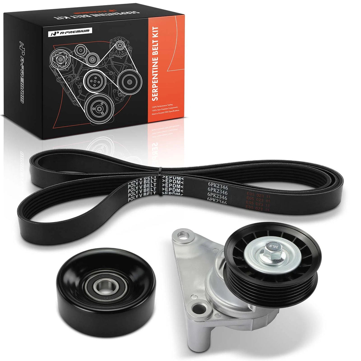3X Serpentine Belt Drive Component Kit for Chevy Silverado 1500 (1999–2002)