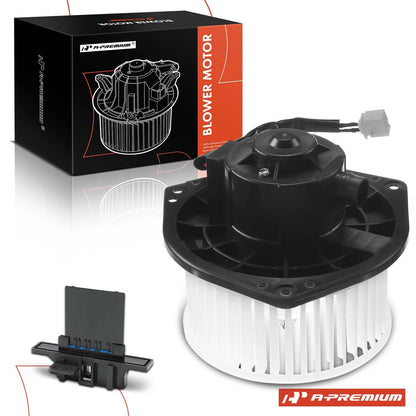 2X Front HVAC Blower Motor & Resistor Kit for Nissan Sentra Frontier (27220-4B000, 271502M105, 271502M100)