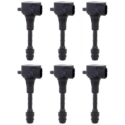 Set of 6 Ignition Coils for Infiniti FX35 M35 350Z G35 (2003–2008)