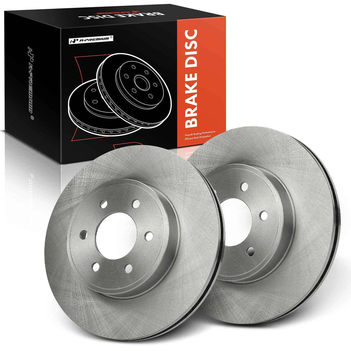 Set of 2 Front Side Disc Brake Rotors for Dodge Durango (2003) 12167059, BR53007