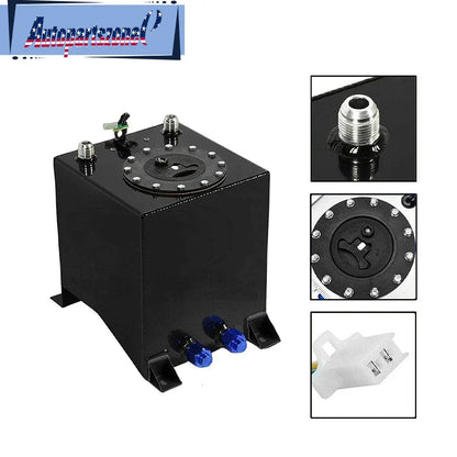 2.5 Gallon Aluminum Racing Fuel Tank for Drift Cars with Level Sender