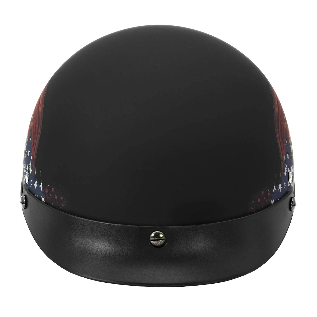 Solid Flat Black Half Face Motorcycle Helmet for Medium Size (Safety Approved)