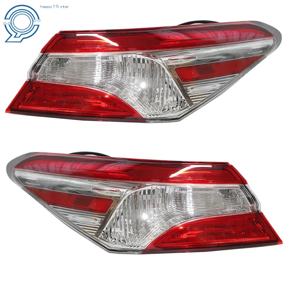 Set of 2 Chrome Tail Lights for Toyota Camry (2018–2020)