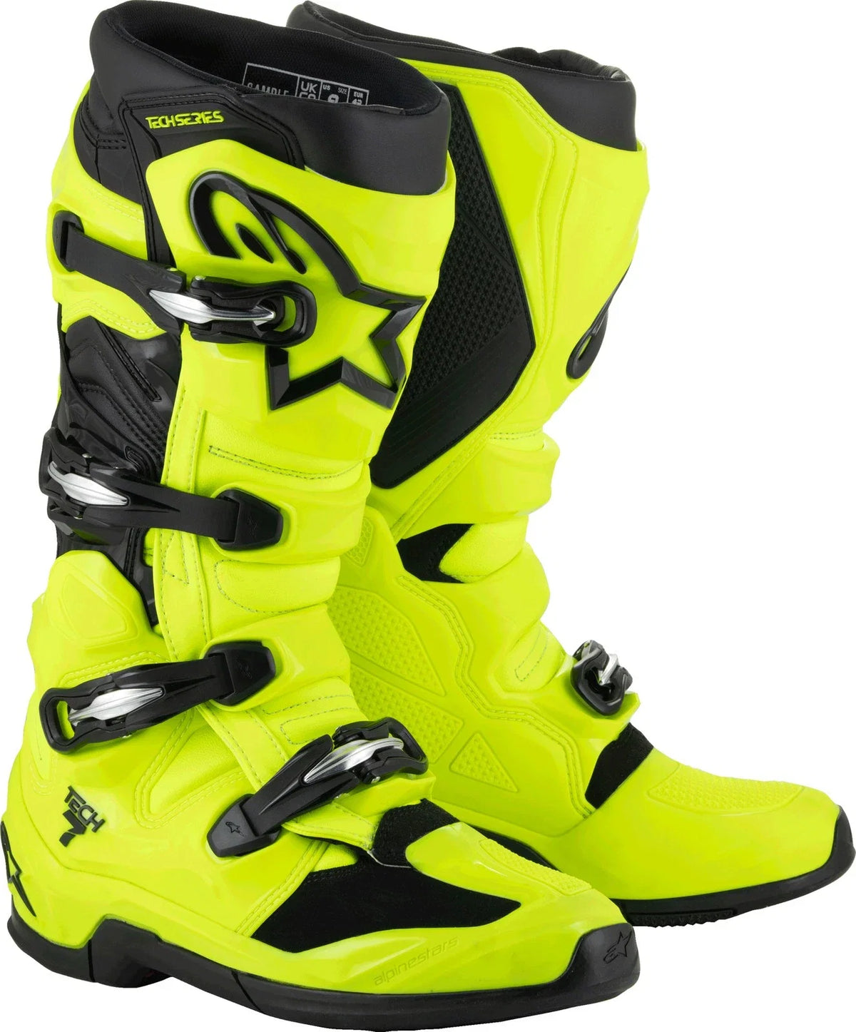 Alpinestars Tech 7 Off-road Boots US 7 Fluorescent Yellow/Black (2012025-551-7)