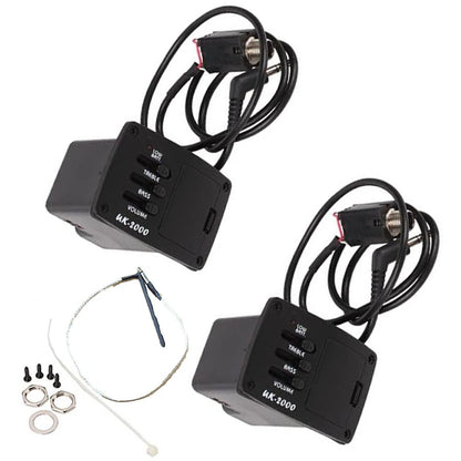 2X Belcat Spiral Piezo Cable Pickup EQ & Preamp Kit for Ukulele (UK-2000)