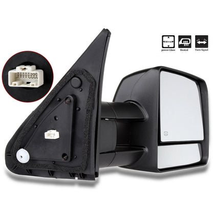Power Manual Fold Side Mirror for Toyota Tundra (2007–2016) - Heated, Signal, Black