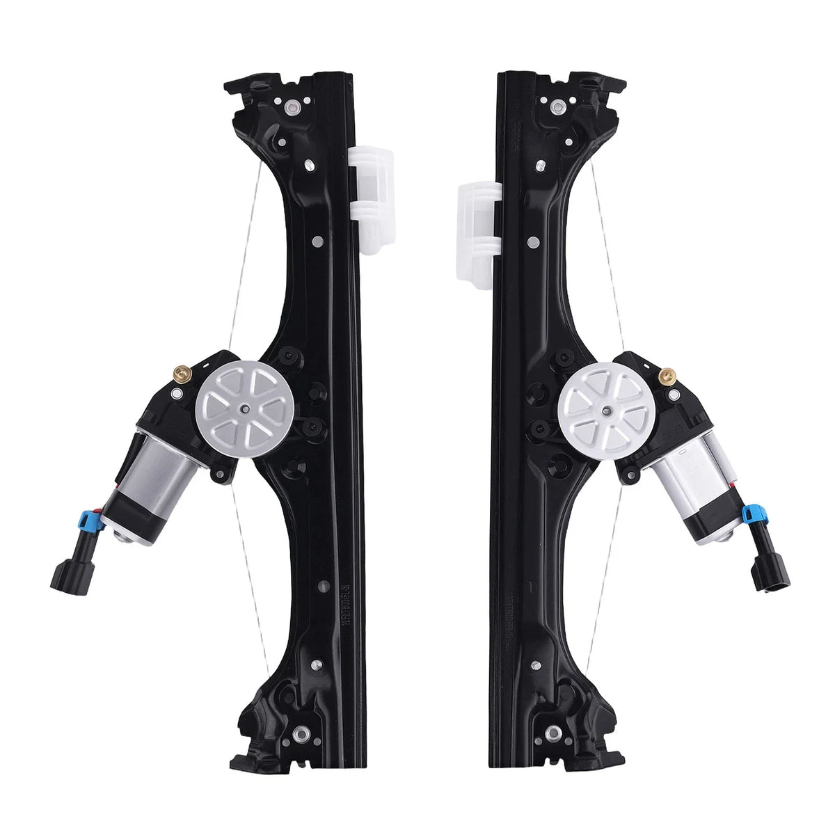 Pair Front Left & Right Power Window Regulators w/ Motor for Fiat 500 (2012–2019)