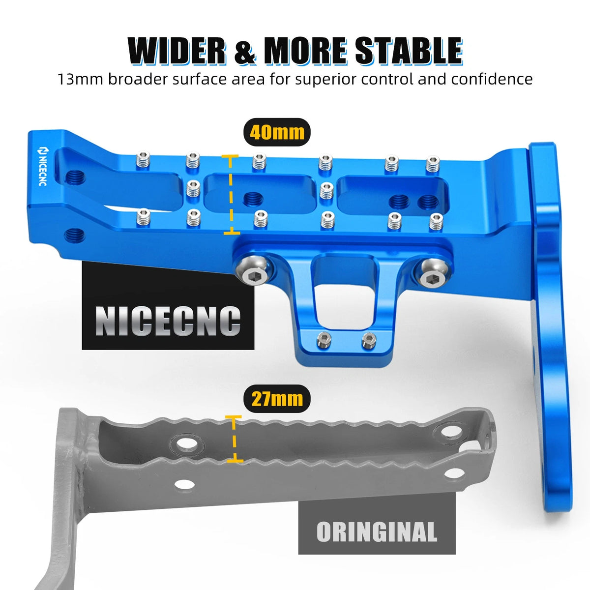 Extended Footrest Foot Pegs for Yamaha Banshee 350 (1987–Present)