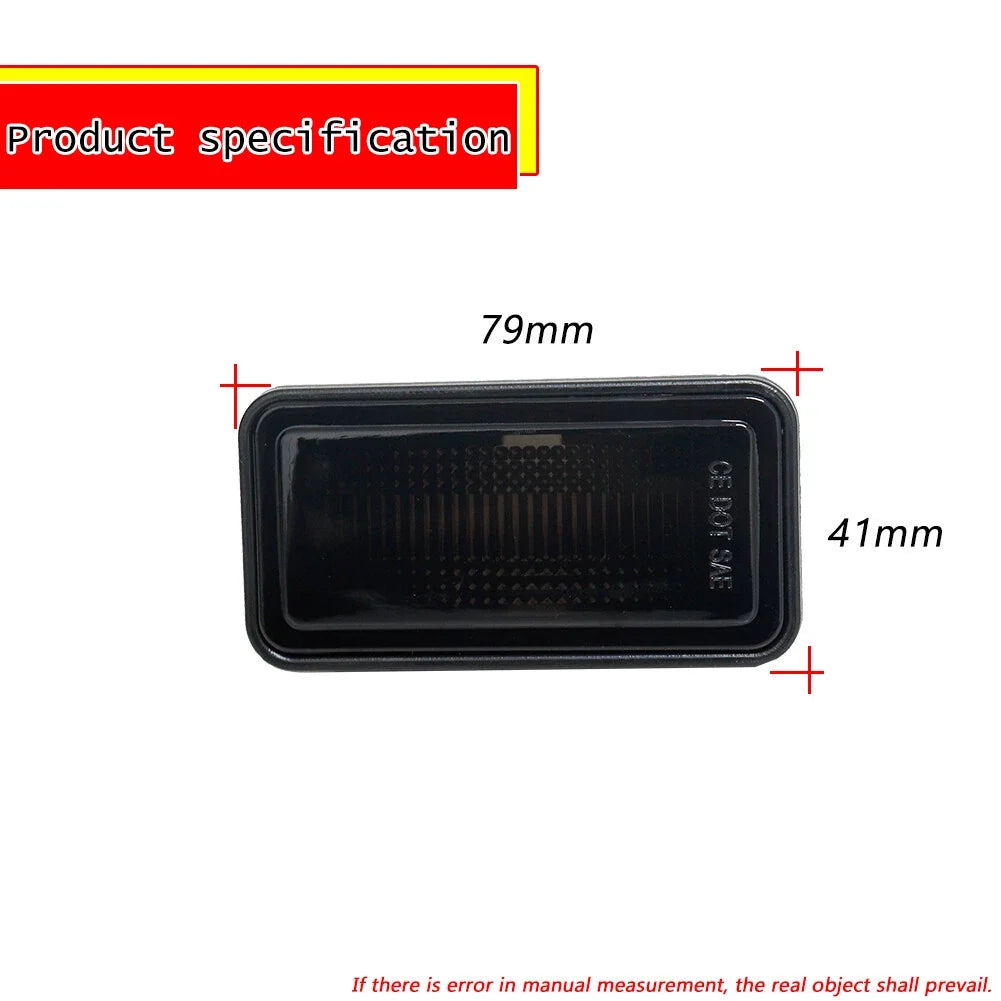 Set of 4 Smoke Side Marker Lamps for 1968 Chevrolet Bel Air C10