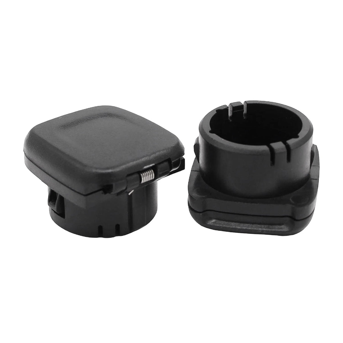 Pair Center Console Power Outlet Cap Black for GMC Sierra (2014–2016) 13580623, 84090238