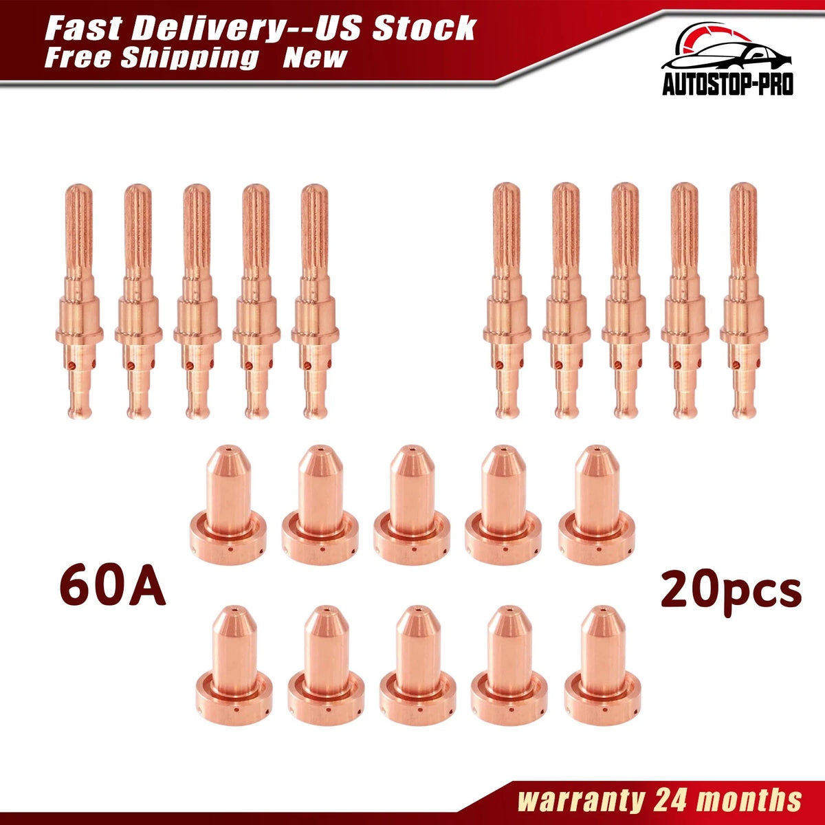 60Amp Plasma Consumable Set for Thermal Dynamics SL60-SL100 (9-8215, 9-8210)