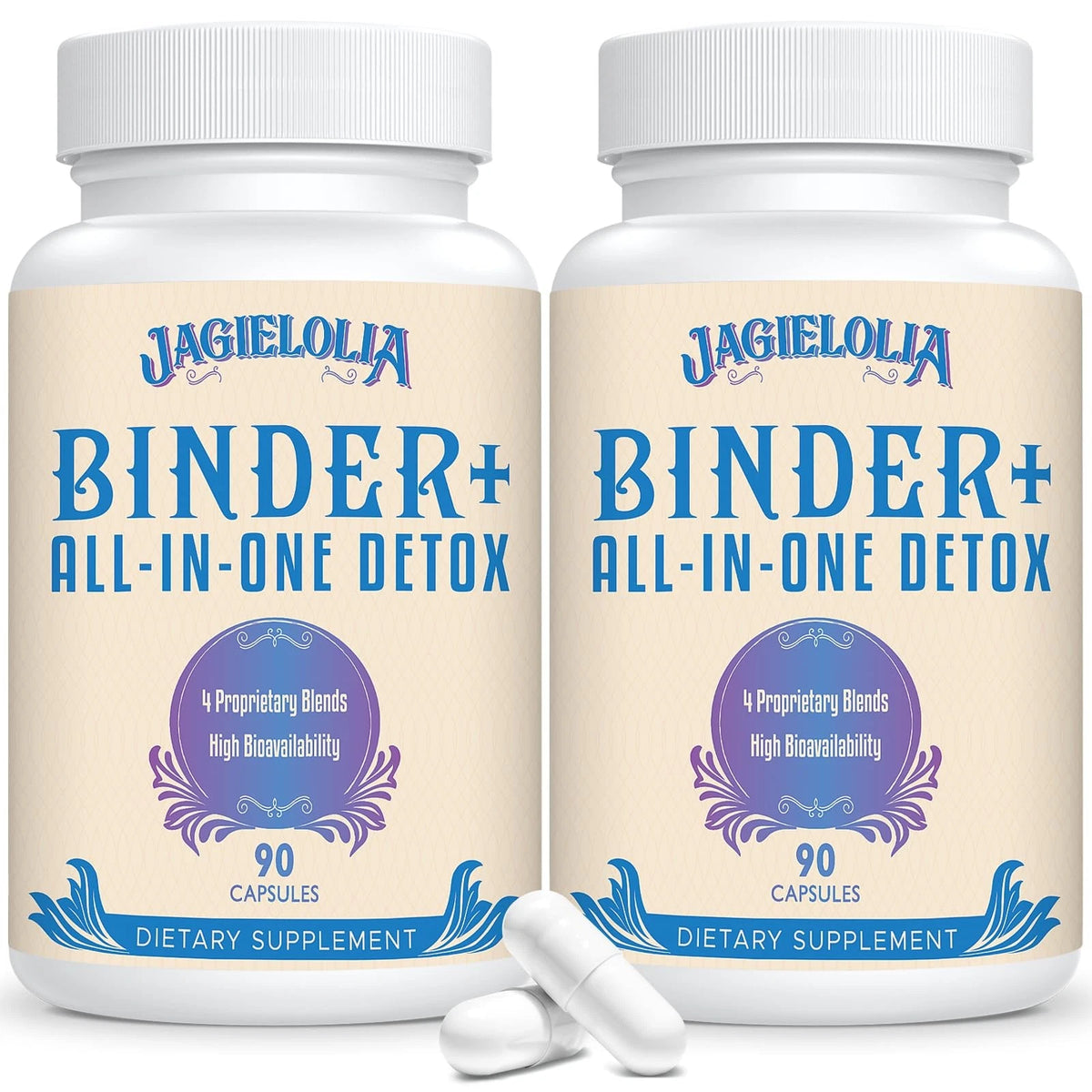 2X Detox Binder Supplement 1500 MG - 90 Count Pack for Optimal Health