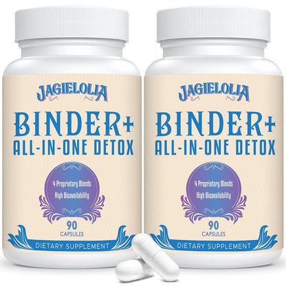 2X Detox Binder Supplement 1500 MG - 90 Count Pack for Optimal Health