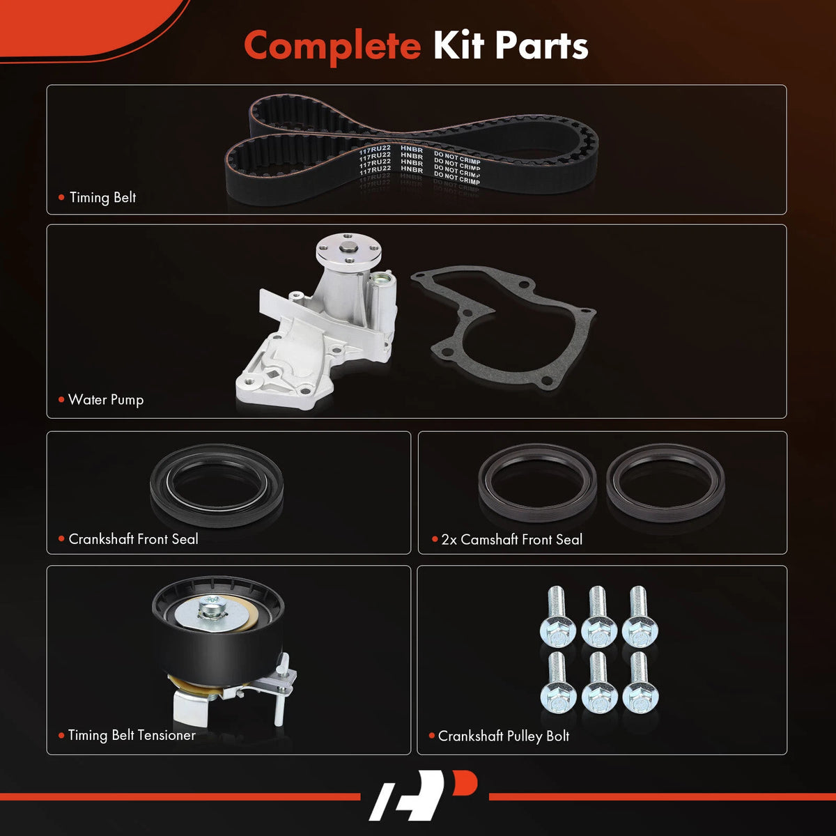 Timing Belt & Water Pump Kit for Ford Escape Fusion Fiesta (2013–2015)