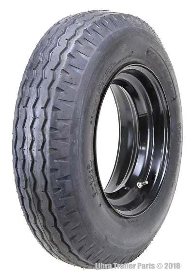 Set of 2 ZEEMAX Highway Trailer Tire Wheel Assembly 8-14.5 14-Ply LRG w/6x14.5 Rim
