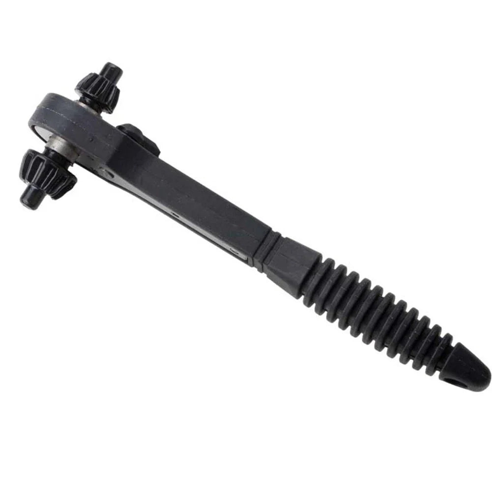 Key Wrench Ratchet Spanner for Automotive Use (Non-slip, Rubber, 45# Iron)