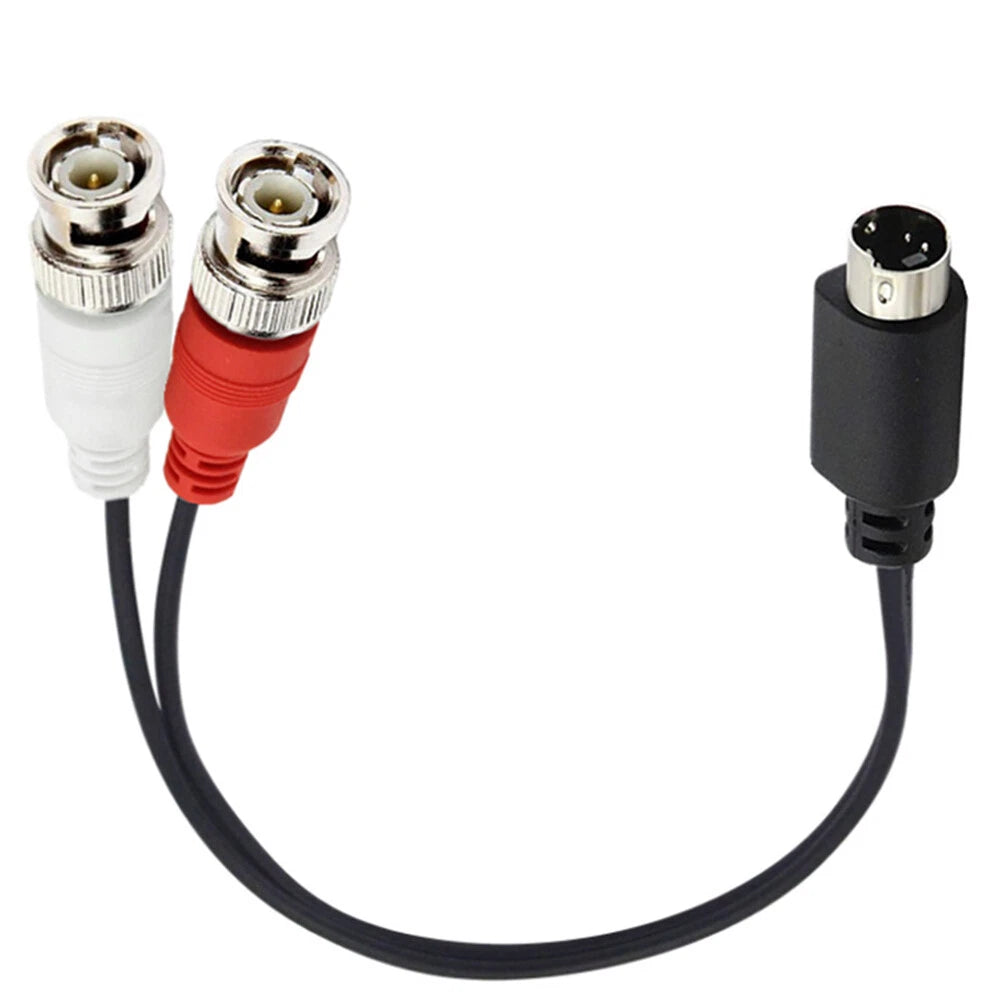 2X S-Video Y Splitter Cable 4Pin SVHS Male to Dual BNC Male Adapter
