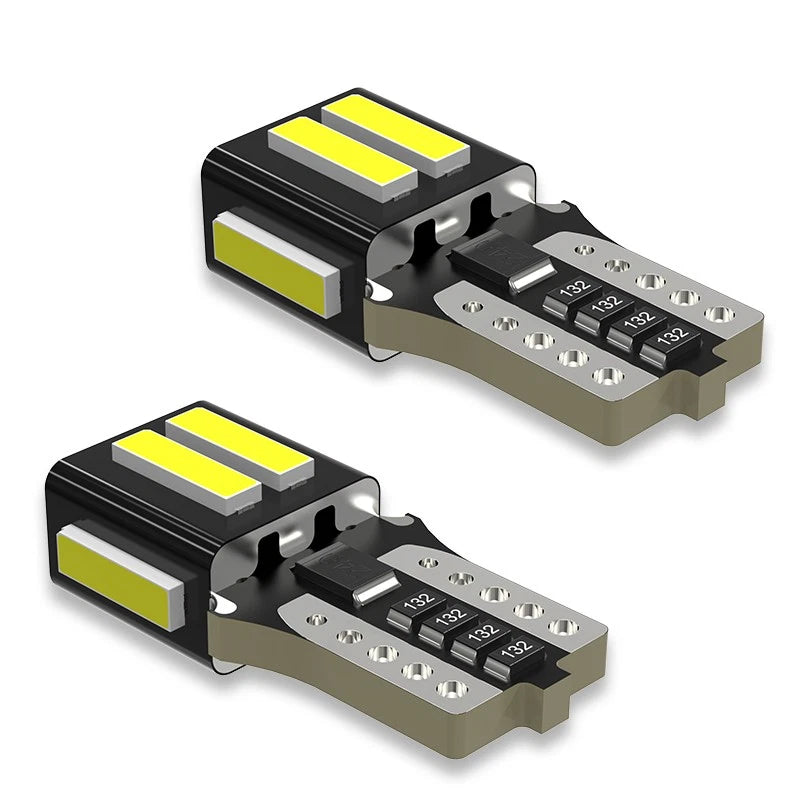 2X T10 LED Dome License Plate Light Bulbs for (7020-7SMD)
