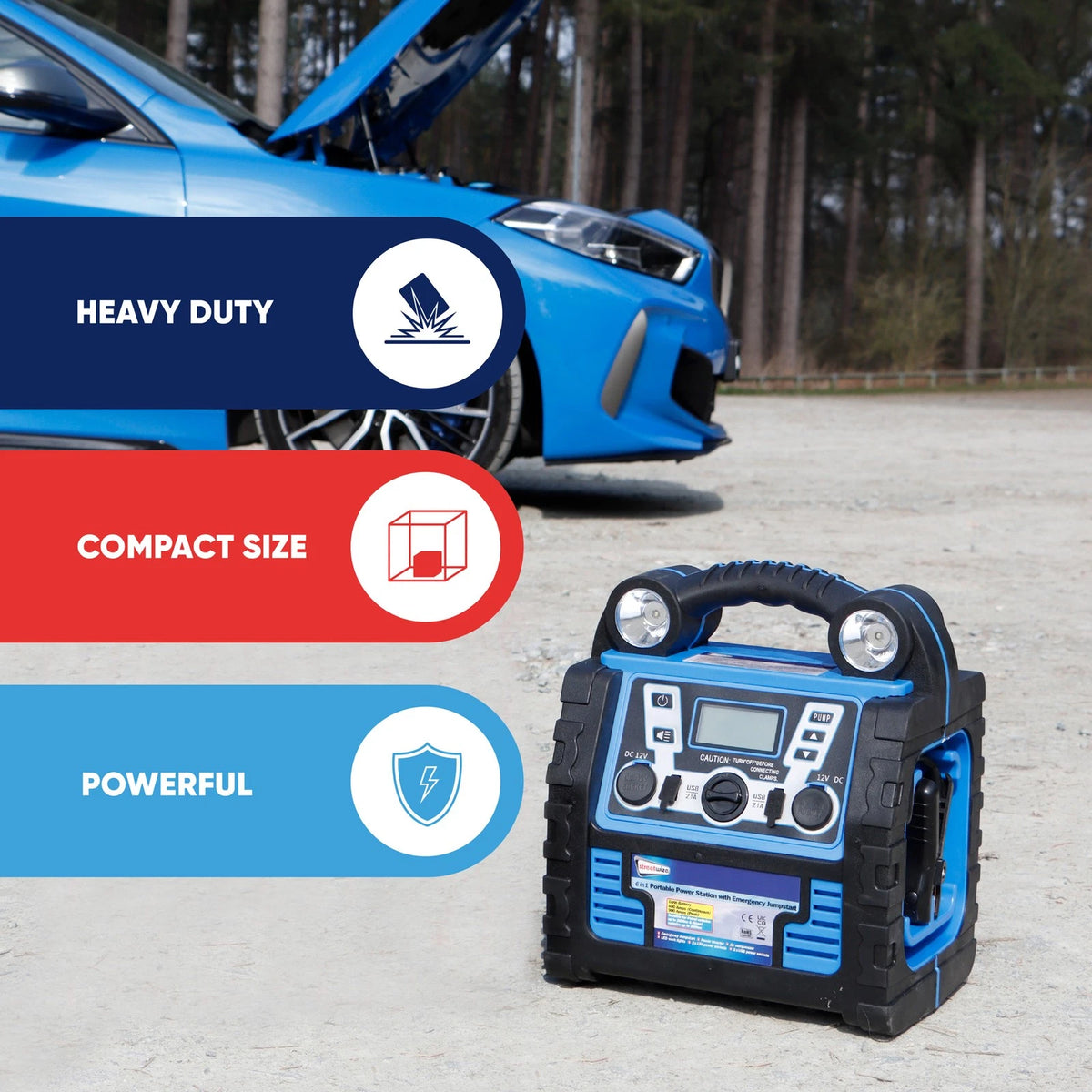 Streetwize Portable Power Pack 12V 900A for Jump Start & Air Compressor (SWPP19)