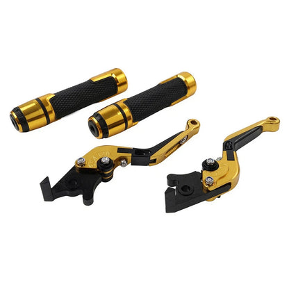 Set of 2 Gold Extendable Brake Clutch Levers for Triumph 765 Speed Triple R