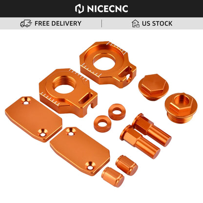 NICECNC Billet Reservoir Covers for KTM 250 350 450 500 EXCF EXC-F (2012–2021)