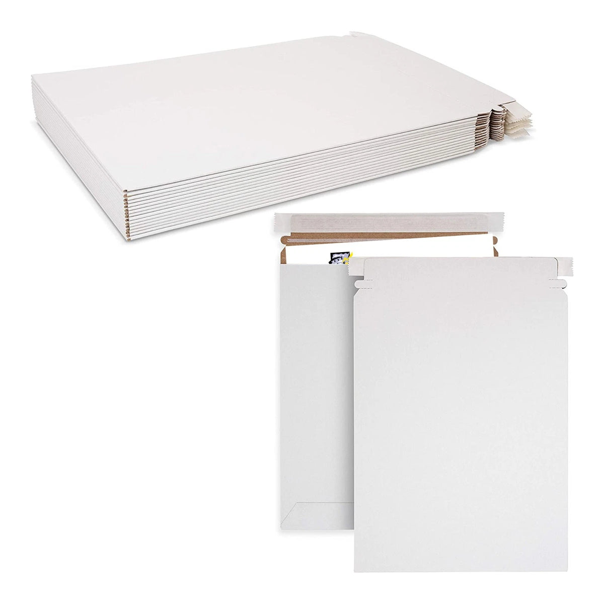 Pack of 15 Flat Shipping Envelopes 9.75" x 12.25"