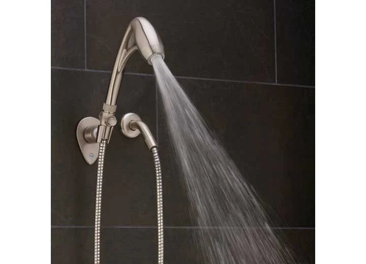 Oxygenics Shower Head for RV (Brushed Nickel, 1.8GPM, 60" Hose)