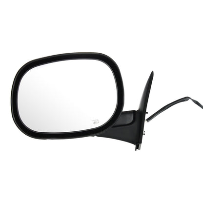 Power Mirror for Dodge Ram 1500 (1998–2001) Left Manual Fold Heated Black