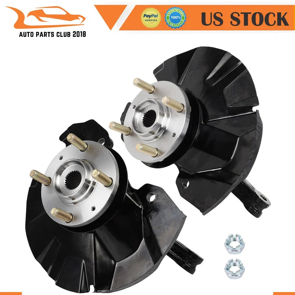2 Front Wheel Hub Bearing Steering Knuckle for Hyundai Accent (2006–2011)