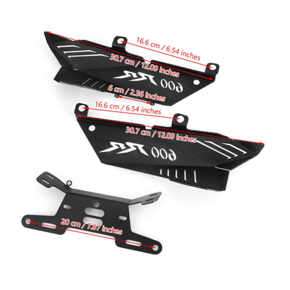 Rear License Plate Holder Bracket for Honda CBR600RR (2007–2011) FE-641-Black