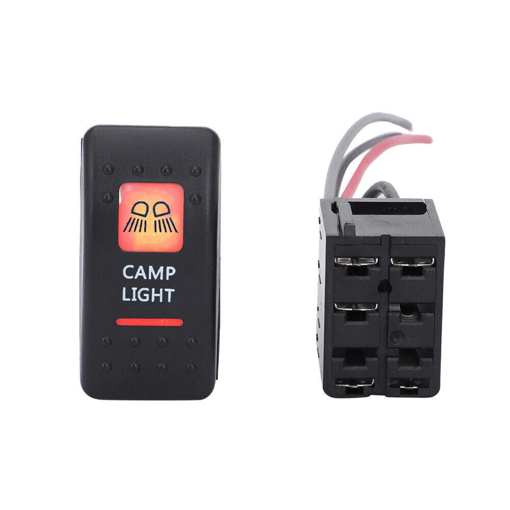 Lighted CAMP Switch Rocker Amber Orange for Can Am Maverick Commander Defender