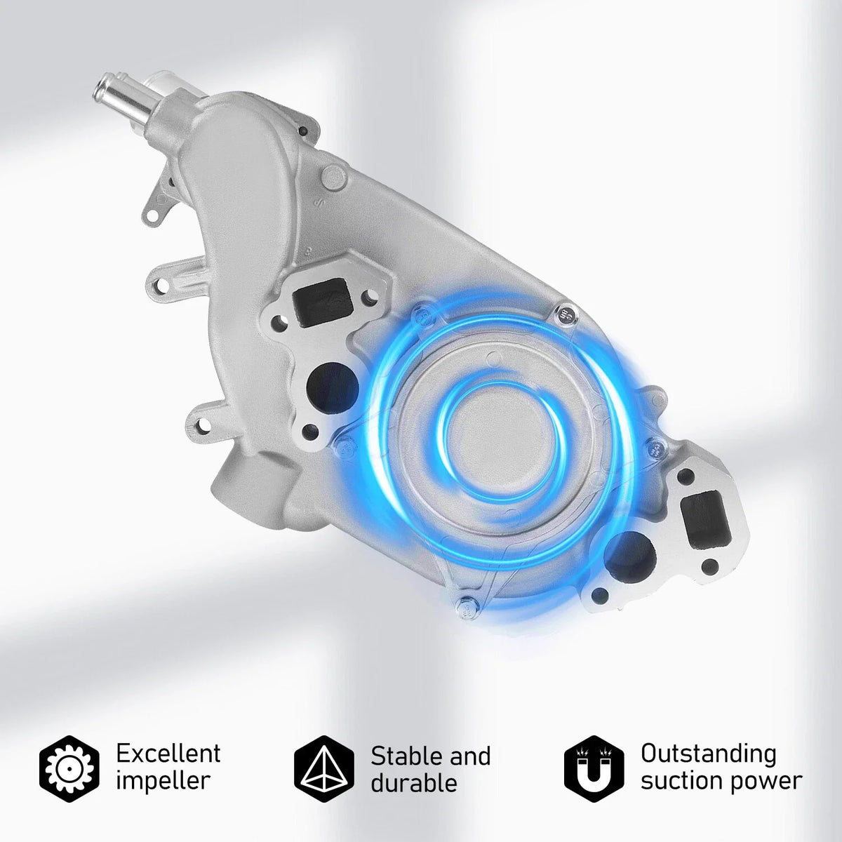 Water Pump with Thermostat for Chevrolet Corvette Camaro Pontiac Firebird (1967–1973)