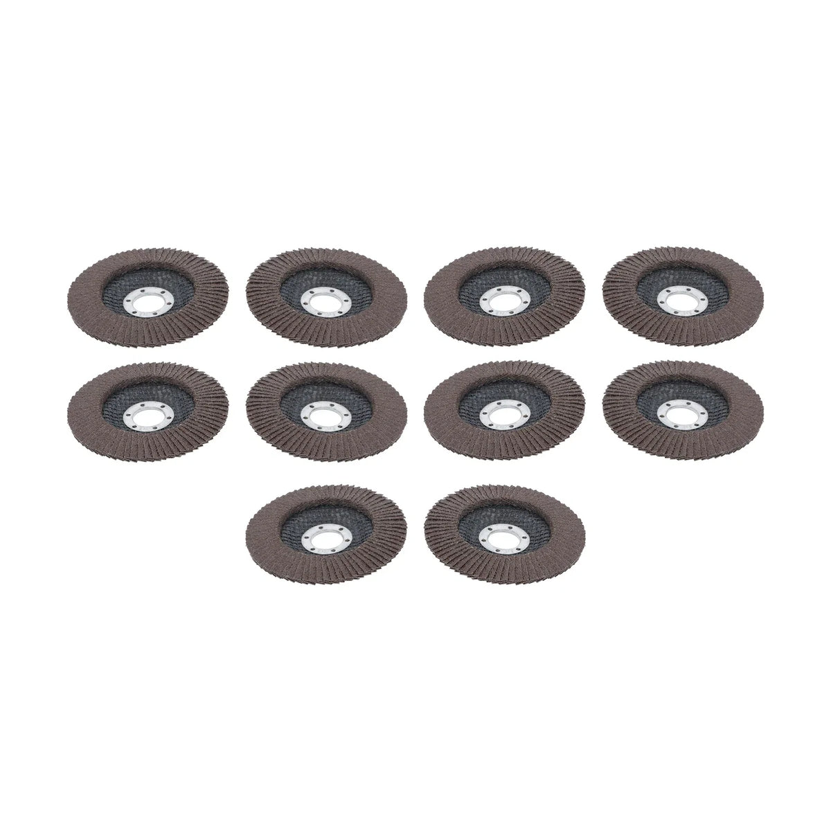 Set of 10 Flap Discs 4.5" 40 Grit for Sanding and Grinding