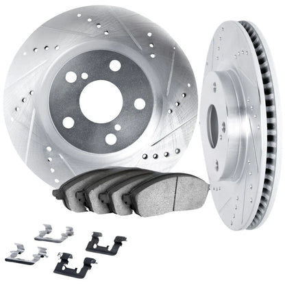 Rotor Set for Audi Q5 (2013–2017) ALX-PAU-DF-7512-73077-CLA1 Vented Silver