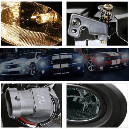 Smoked Lens Fog Lights for Acura RSX DC5 (2002–2004) - W/Switch & Wire