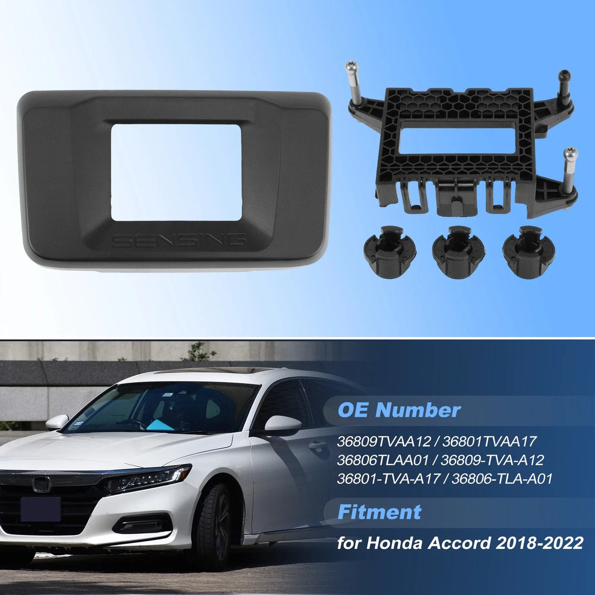 Front Bumper Distance Sensor Milliwave Radar Cover for Honda Accord (2018–2022)