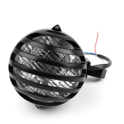 5.5" Black Bullet Headlight Lamp for Bobber Chopper (M513-B020-Black)