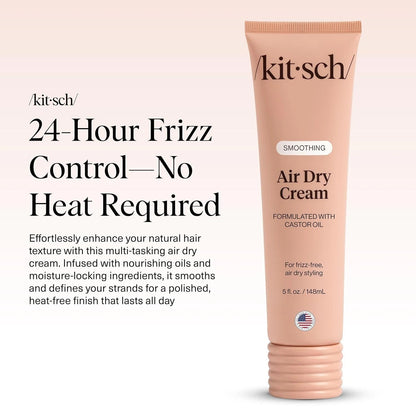 Kitsch Smoothing Air Dry Cream for Hair (Frizz Control)