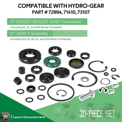 Transaxle Seal Service Kit for Hydro-Gear ZT-2800 ZT-3100 ZT-3200