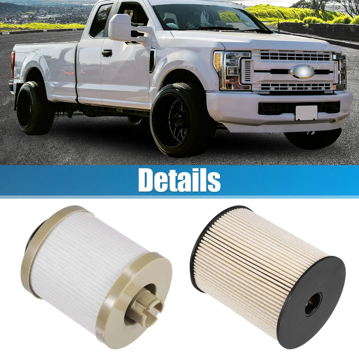 FD4617 Fuel Filter Element Diesel Kit for Ford F250 F350 Super Duty (2008–2010)