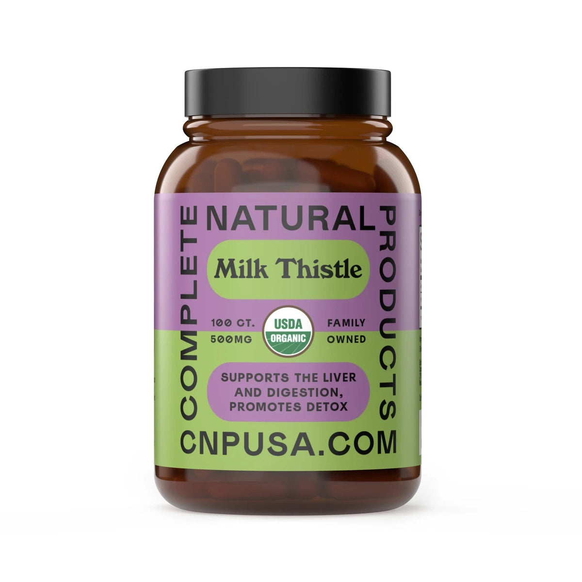 Pure Organic Milk Thistle 100 Count for Health Supplements (Pack of 1)