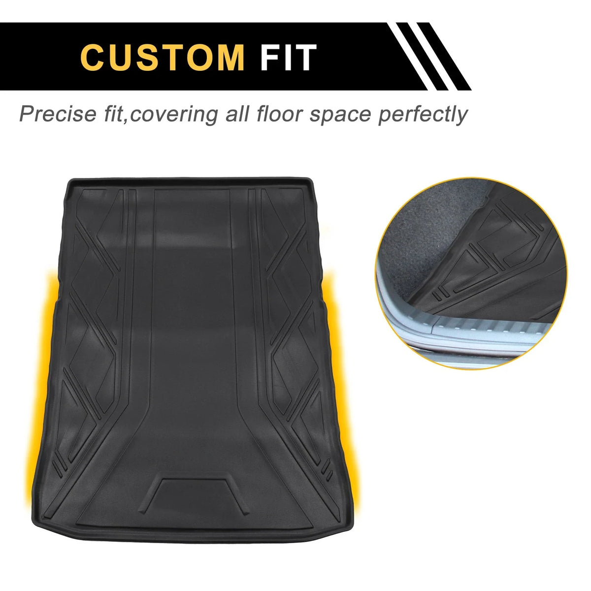 Rear Trunk Mat for BMW 5 Series G30 520i 530i (2017–2023) TPE Cargo Liner