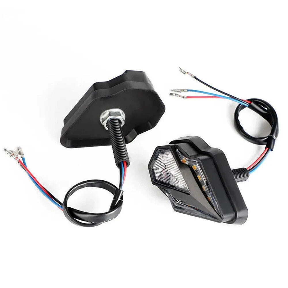 4X LED Flush Mount Turn Signals for Honda Motorcycle