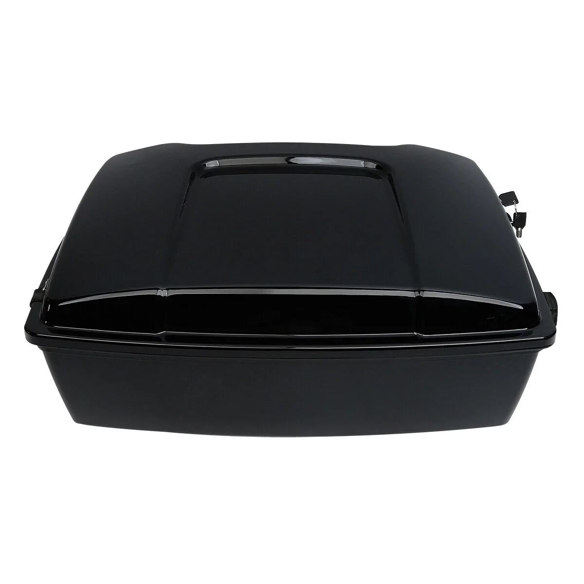Chopped Trunk Black Latch + Mount Rack for Harley Touring (1997–2008)