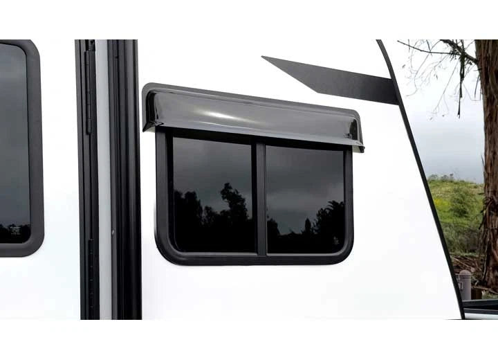 1 Piece RV Window Rain Blade for GT Styling RV1024 (Fits 24" Wide Window) Smoke