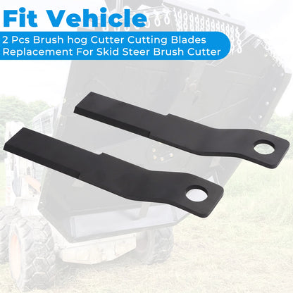 4X Brush Hog Cutter Steel Blade for AGT RC72 EXRC54 Skidsteer Heavy Duty