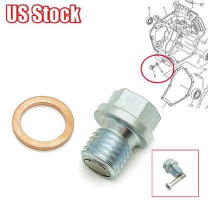 Magnetic Oil Drain Plug for Honda TRX 70 90 125 200 250 300 350 400 420