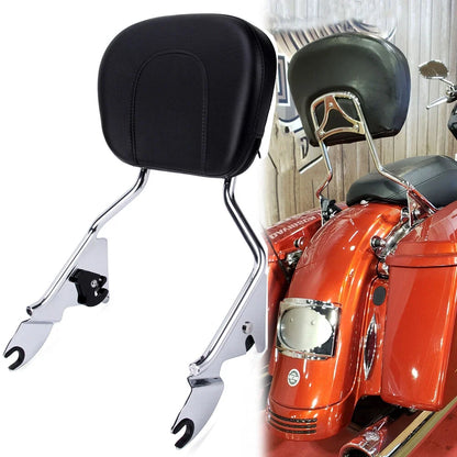 Detachable Backrest Sissy Bar for Harley Touring Road Glide Road King (2009–2025)