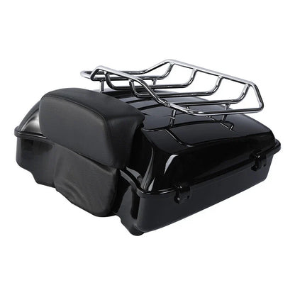 Chopped Trunk Backrest Pad Rack for Harley Touring (2014–2026)
